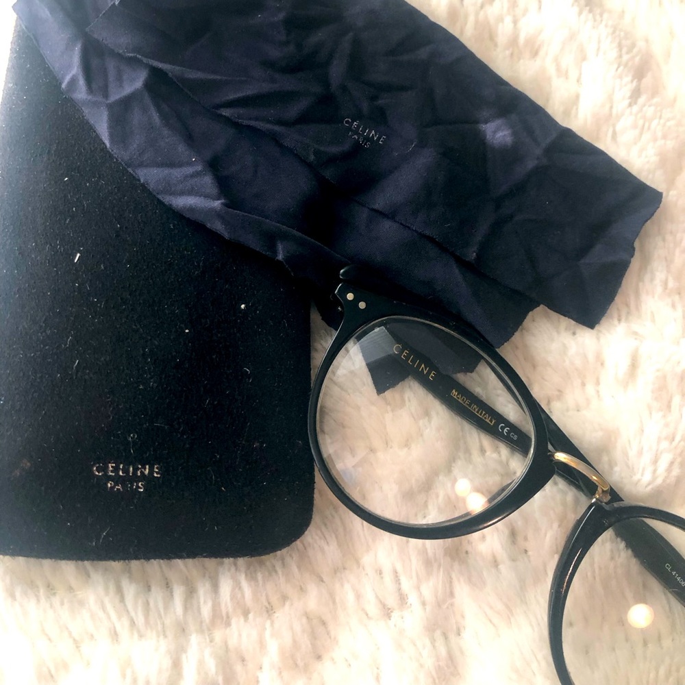 Authentic Used Celine Black frame eyeglasses